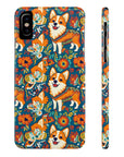 Corgi Carnival Couture Slim Phone Cases