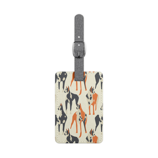 Dashing Dane Divinity Luggage Tag