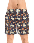 Bulldog Blossom Bonanza Men's Mid-Length Swim Shorts