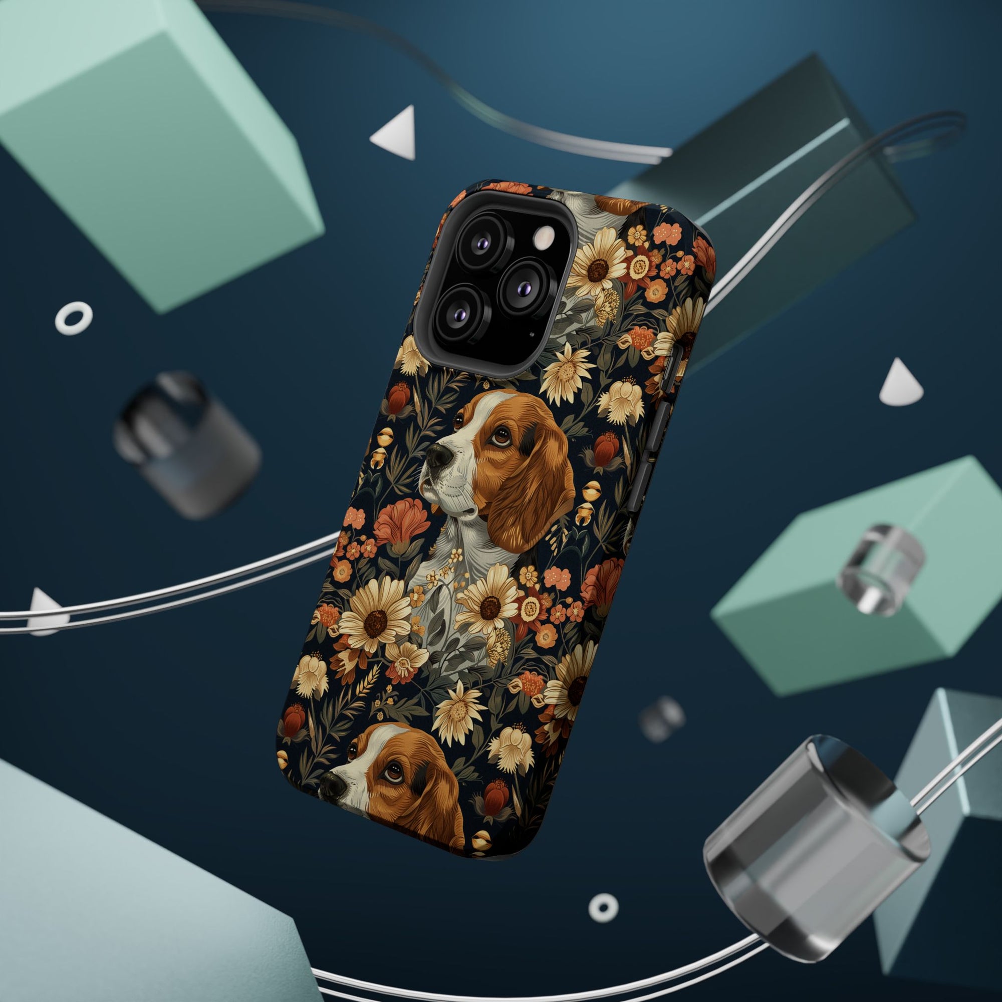 Beagle Blossoms Magnetic Tough Cases