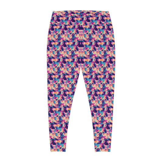 Dazzling Bulldog Chic Plus Size Leggings