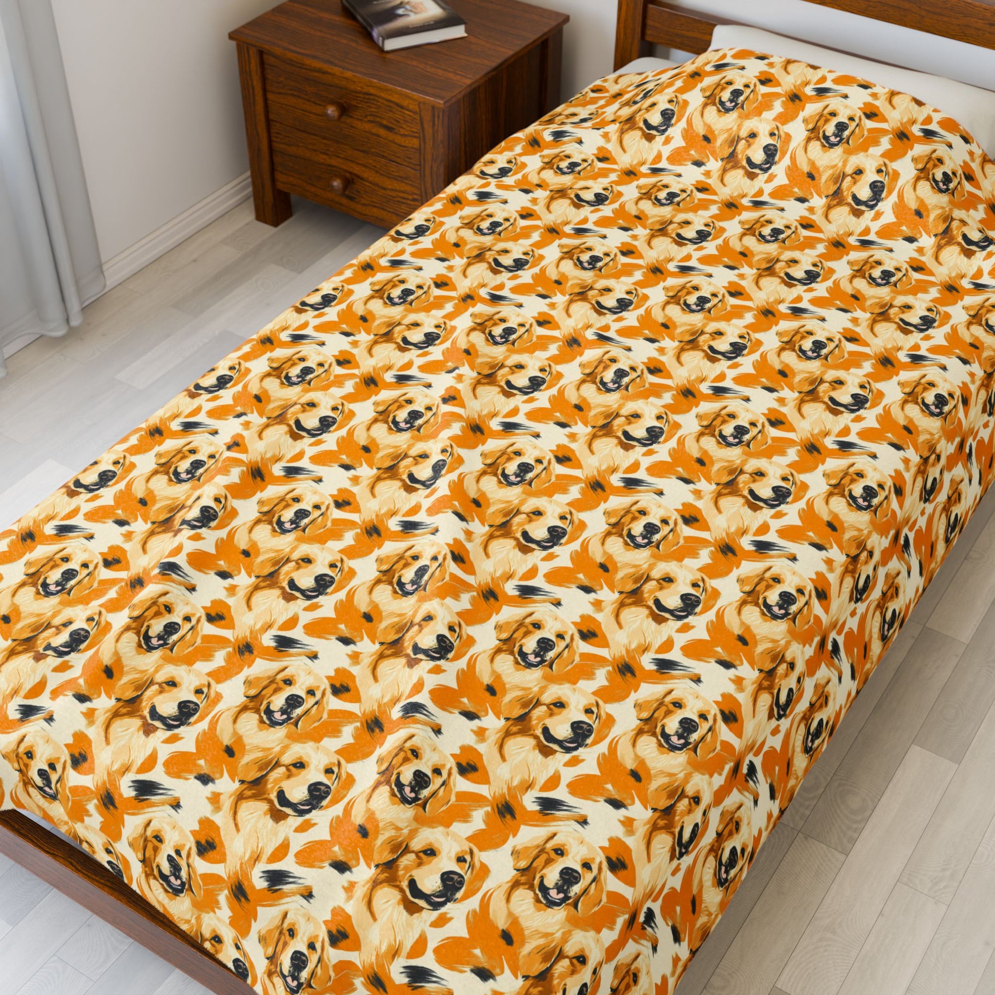 Golden Glitz &#39;n Glamour Woofwear Velveteen Plush Blanket