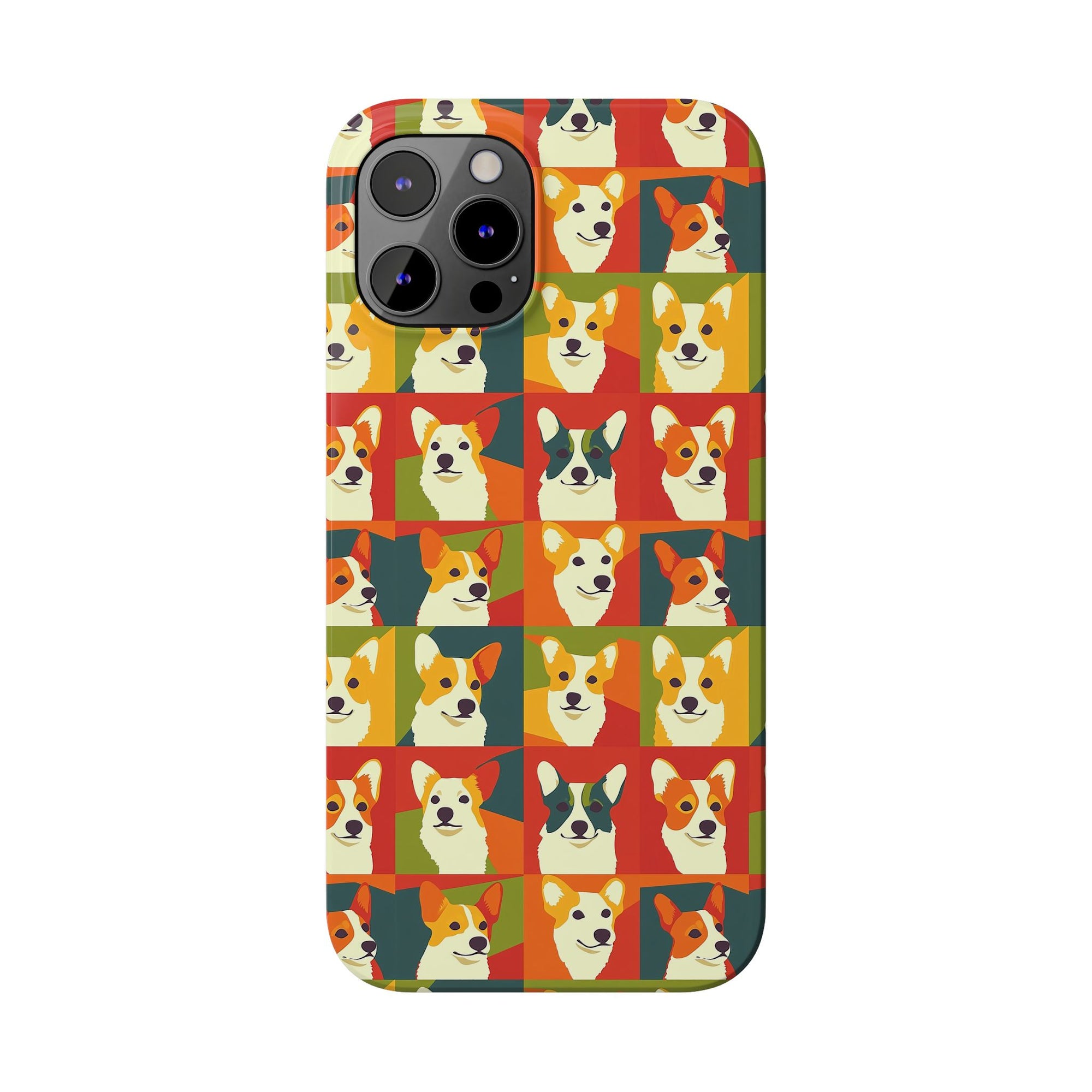 Corgi Chic Popart Pup Slim Phone Cases