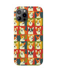 Corgi Chic Popart Pup Slim Phone Cases