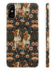 Beagle Blossom Bonanza Slim Phone Cases