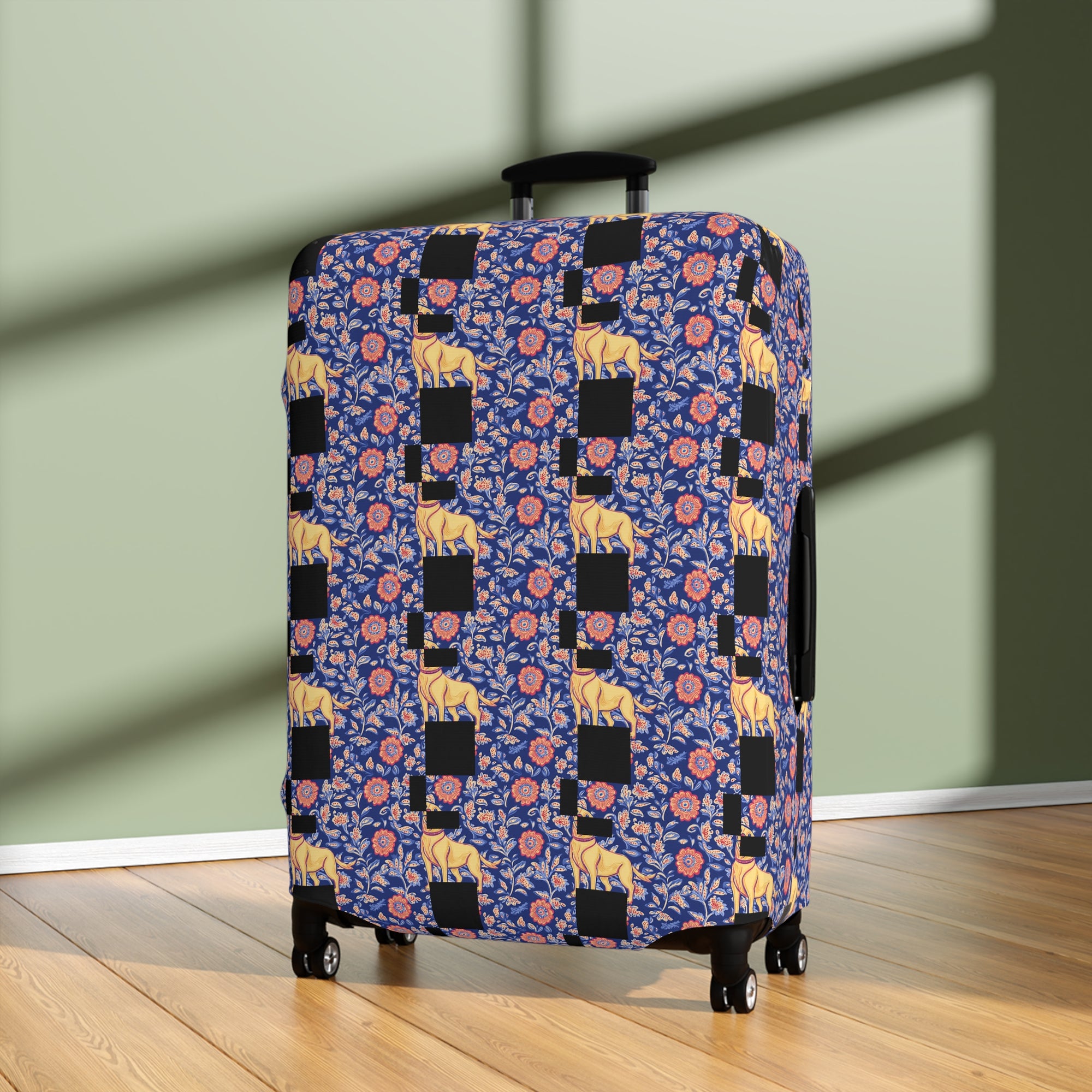 Bloomtastic Lab Petal Parade Luggage Cover