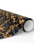 Regal Frenchie Noir Elegance Wrapping Paper