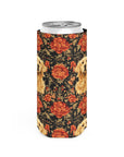 Golden Pawsatronic Tapestry Slim Can Cooler