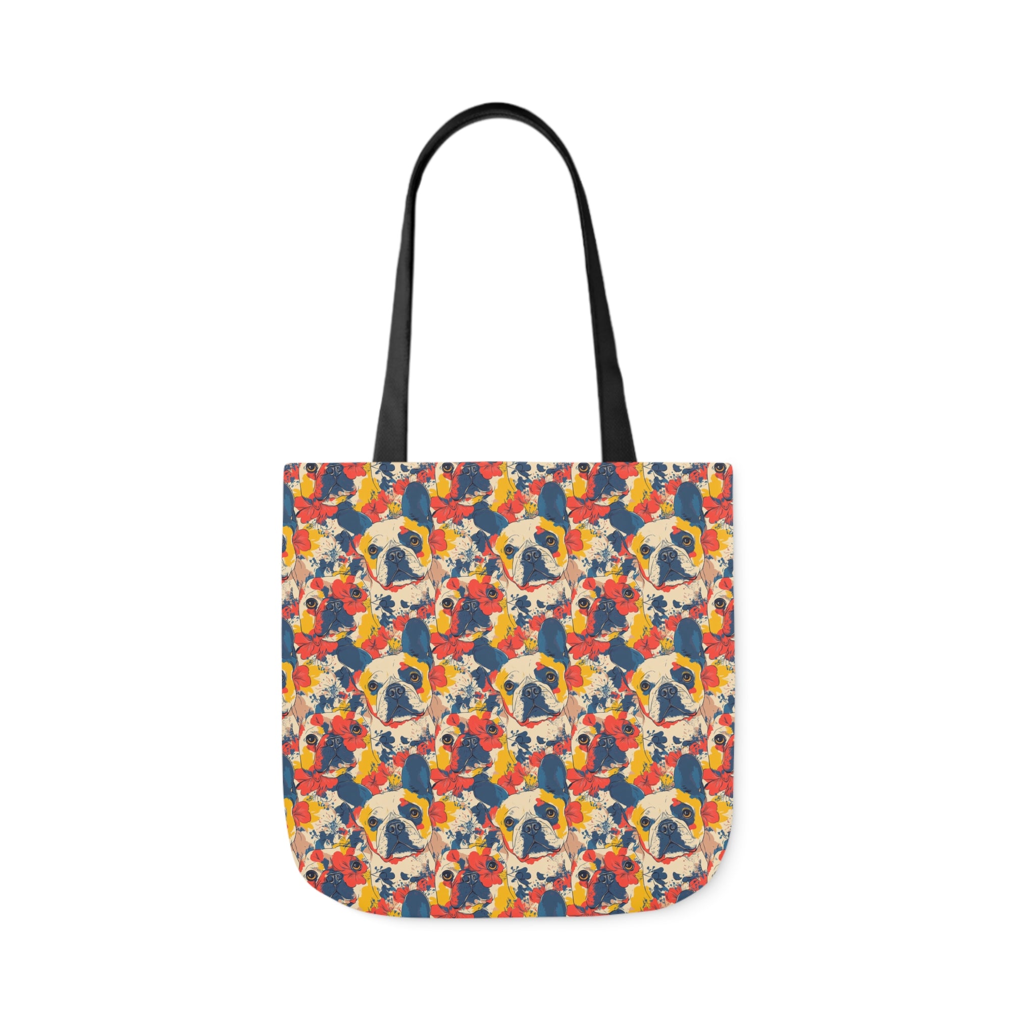 Bloom Pup Frenchietastic Splatter Canvas Tote Bag