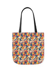 Bloom Pup Frenchietastic Splatter Canvas Tote Bag