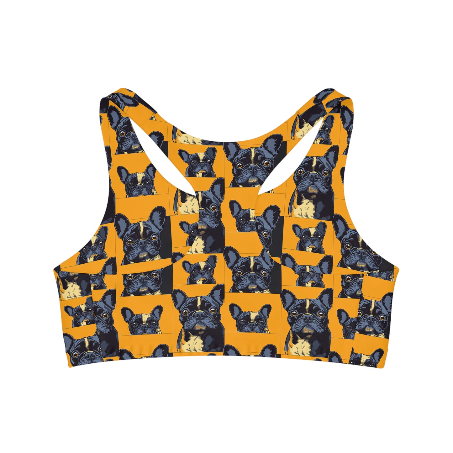 Frenchie Pawsitively Pawsome Peek-a-Boo Perfection Seamless Sports Bra