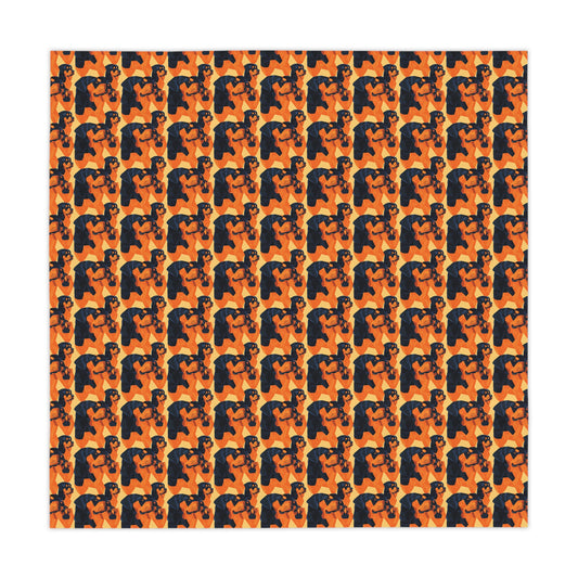 Rottweiler Chic Pawsitivity Tablecloth