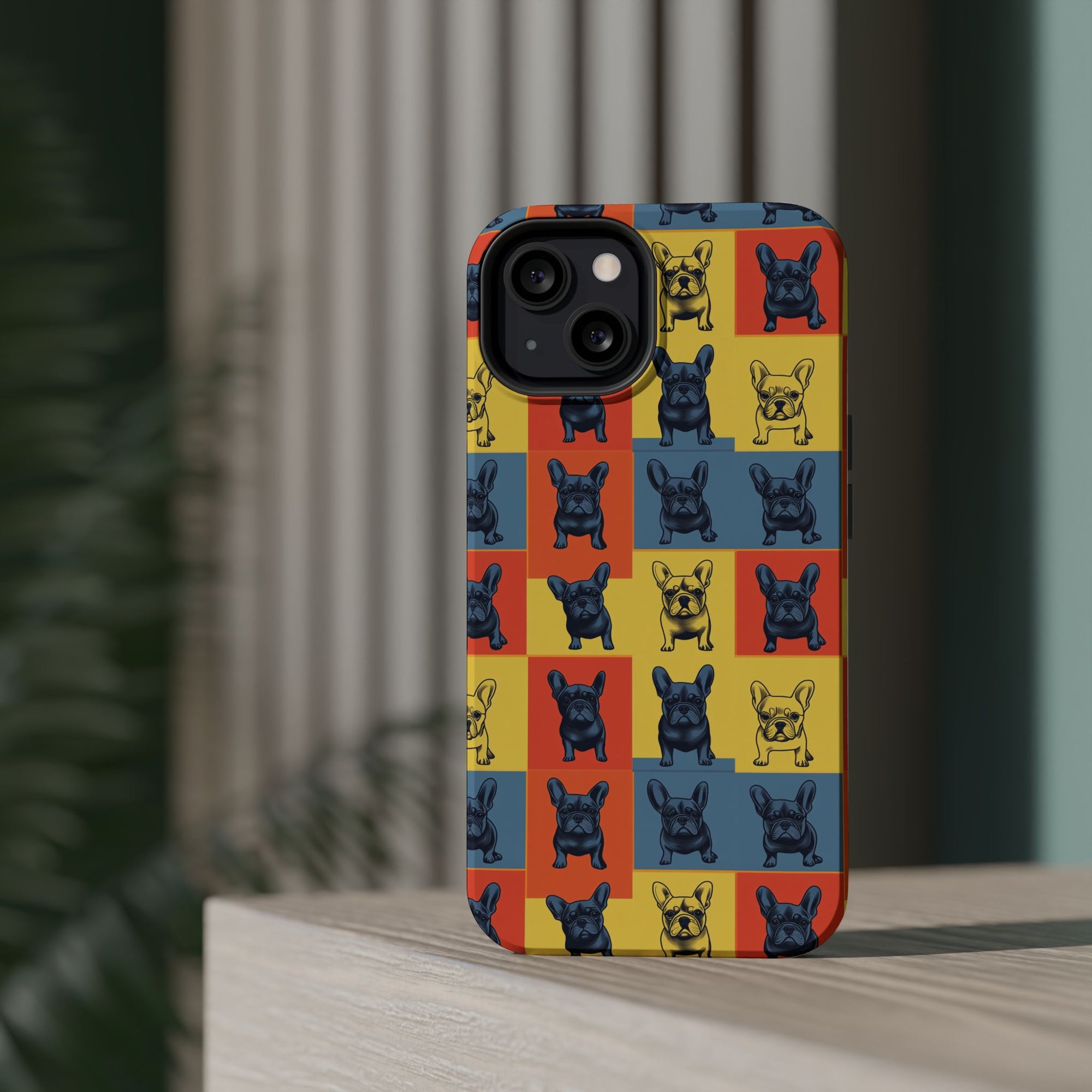 Frenchie Pop Art Pawfection Grid Magnetic Tough Cases