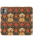 Golden Pawsatronic Tapestry Flip Cases