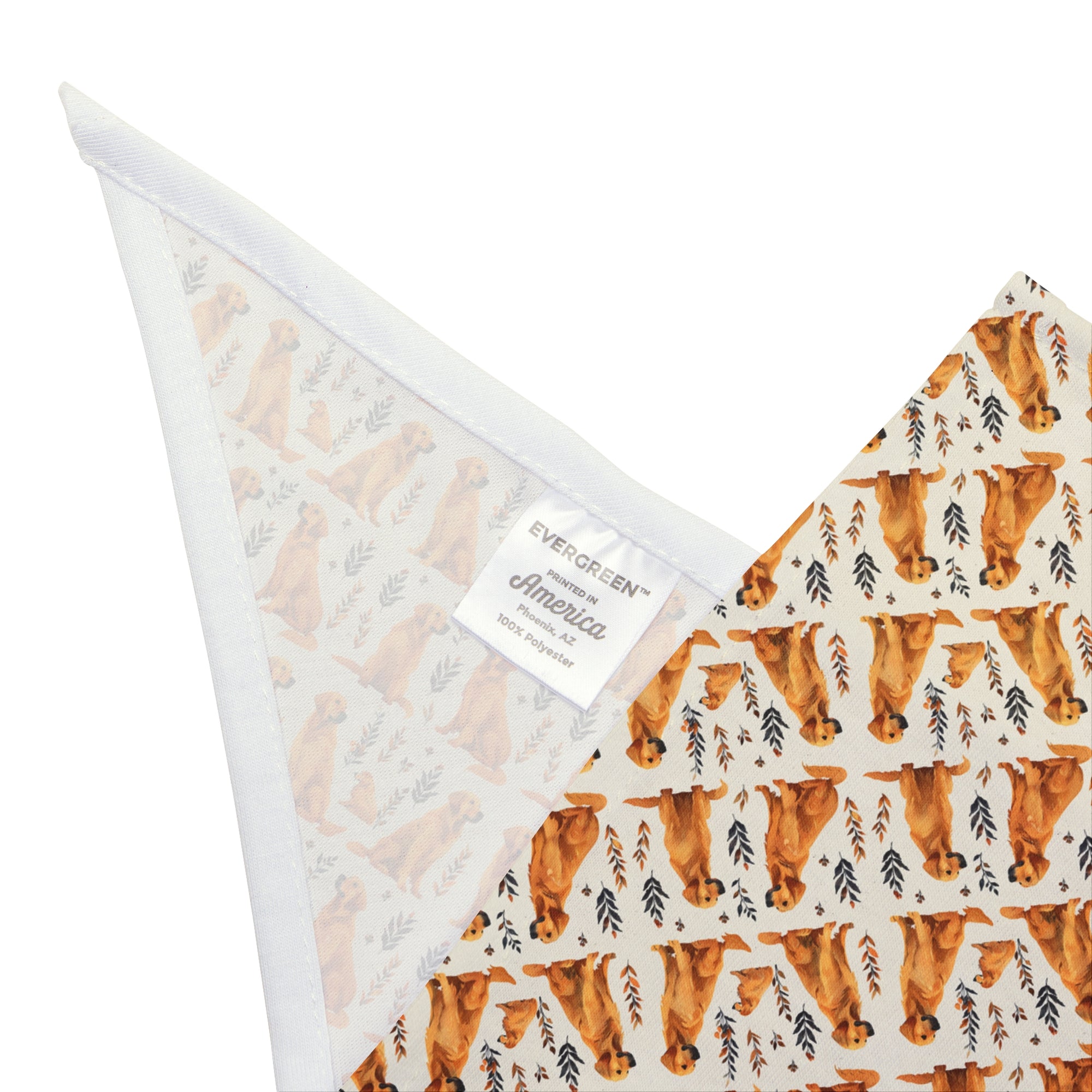 Golden Glamour Paws - Luxe Licks for Regal Retrievers Pet Bandana