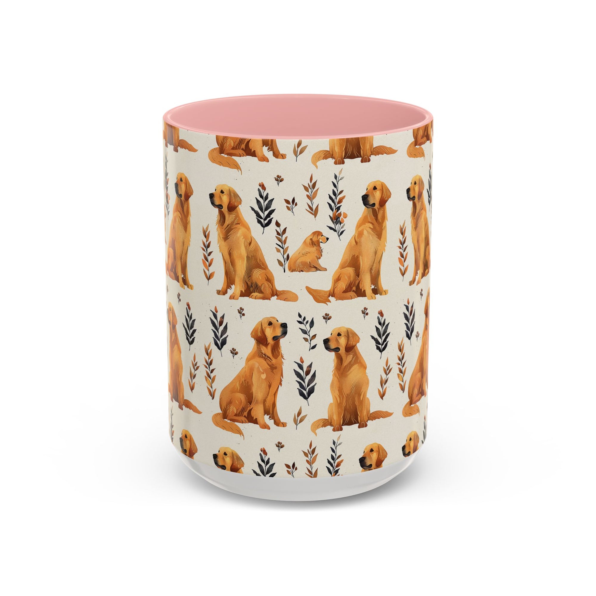 Golden Glamour Paws - Luxe Licks for Regal Retrievers Accent Coffee Mug