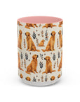 Golden Glamour Paws - Luxe Licks for Regal Retrievers Accent Coffee Mug