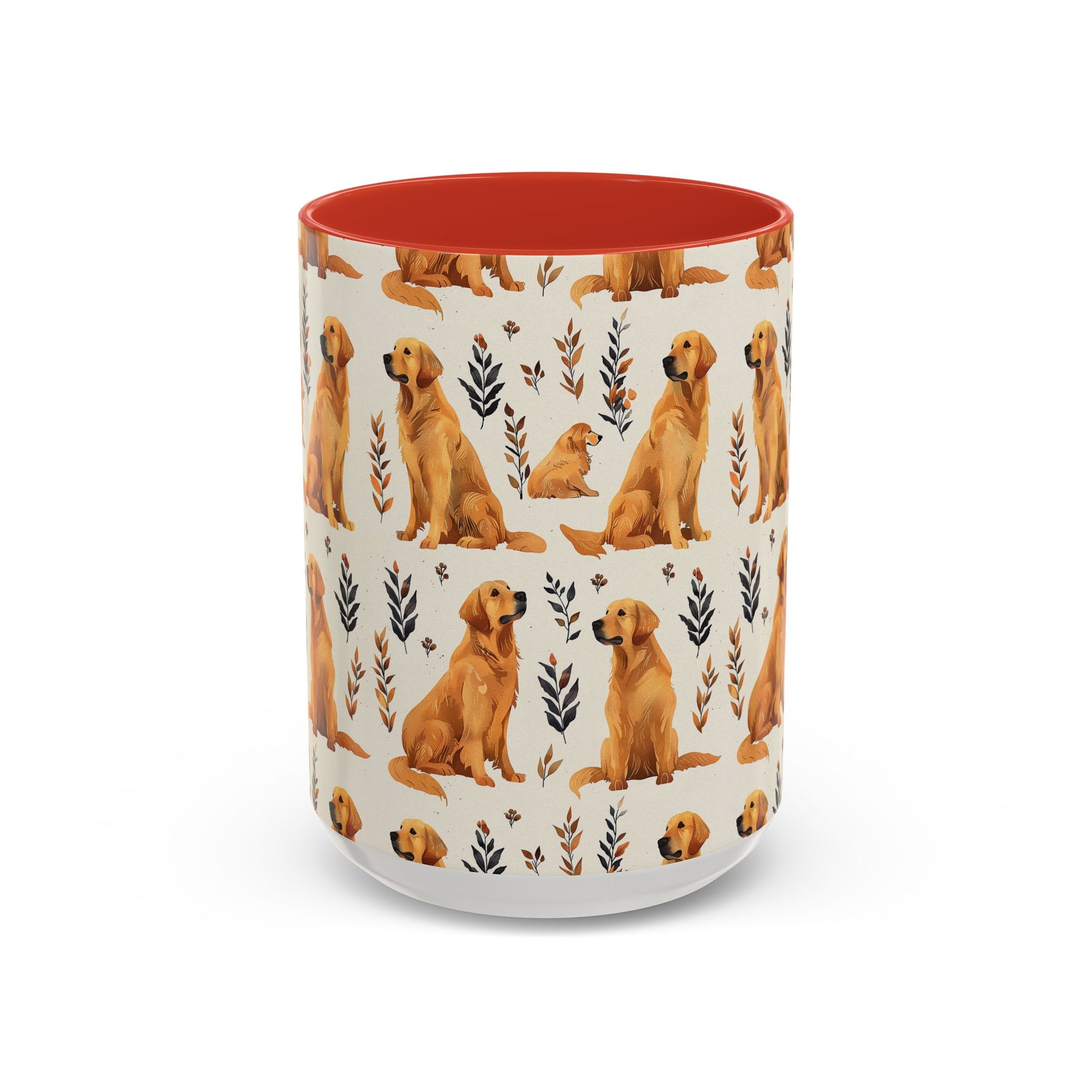 Golden Glamour Paws - Luxe Licks for Regal Retrievers Accent Coffee Mug