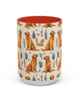 Golden Glamour Paws - Luxe Licks for Regal Retrievers Accent Coffee Mug