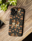 Beagle Blossom Bonanza Slim Phone Cases