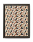 Blossoming Dachshunds Delight Matte Canvas, Framed