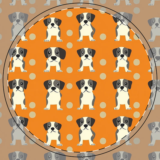 Boxer Blissful Chic Canine Ceramic Coaster