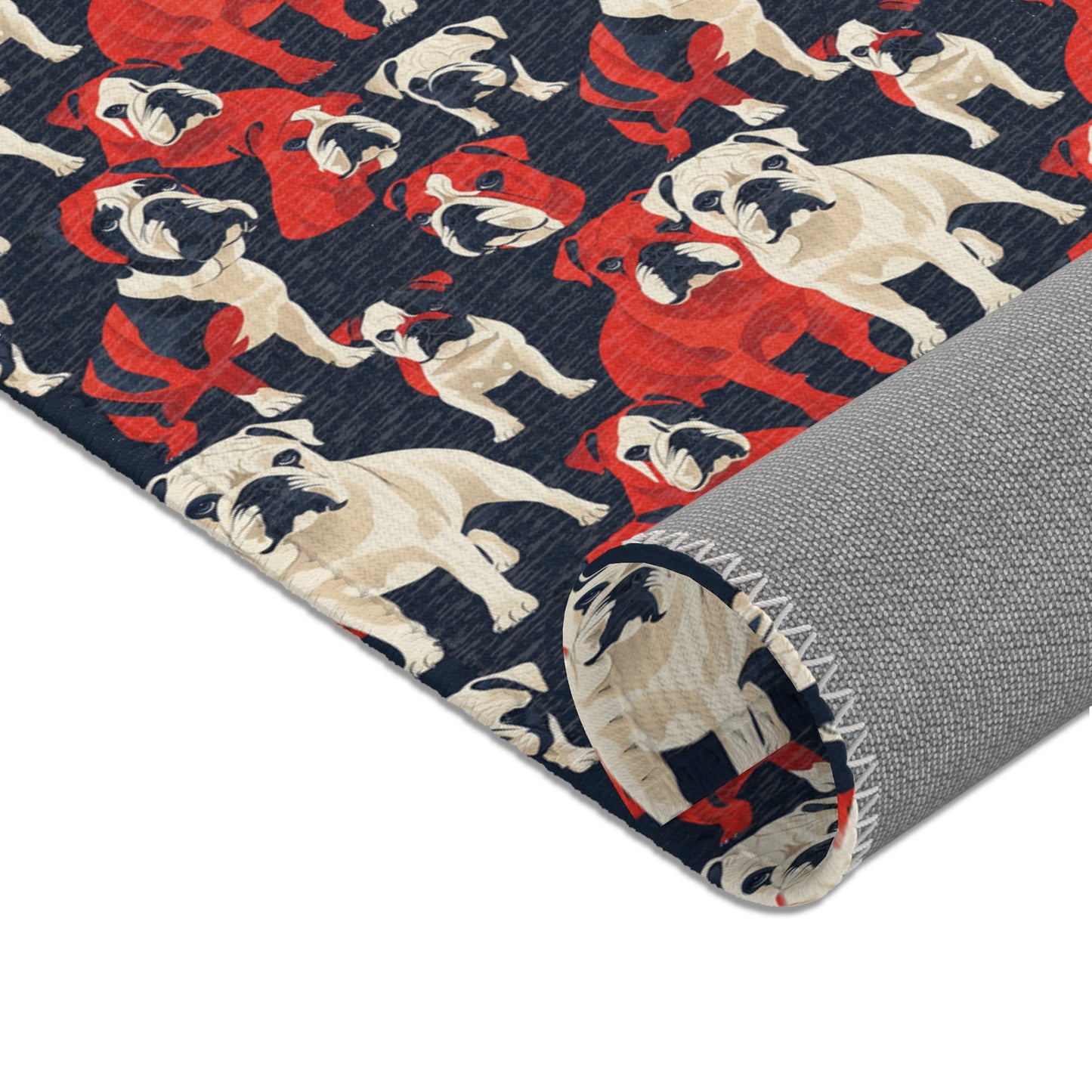 Modern Bulldog Bash - Fun Area Rug