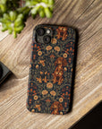 Dapper Dachshund Embroidery Elegance Slim Phone Cases