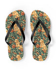 Blooming Goldie Glam Flip Flops