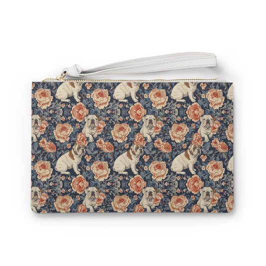 Blooming Bulldog Beauty Clutch Bag