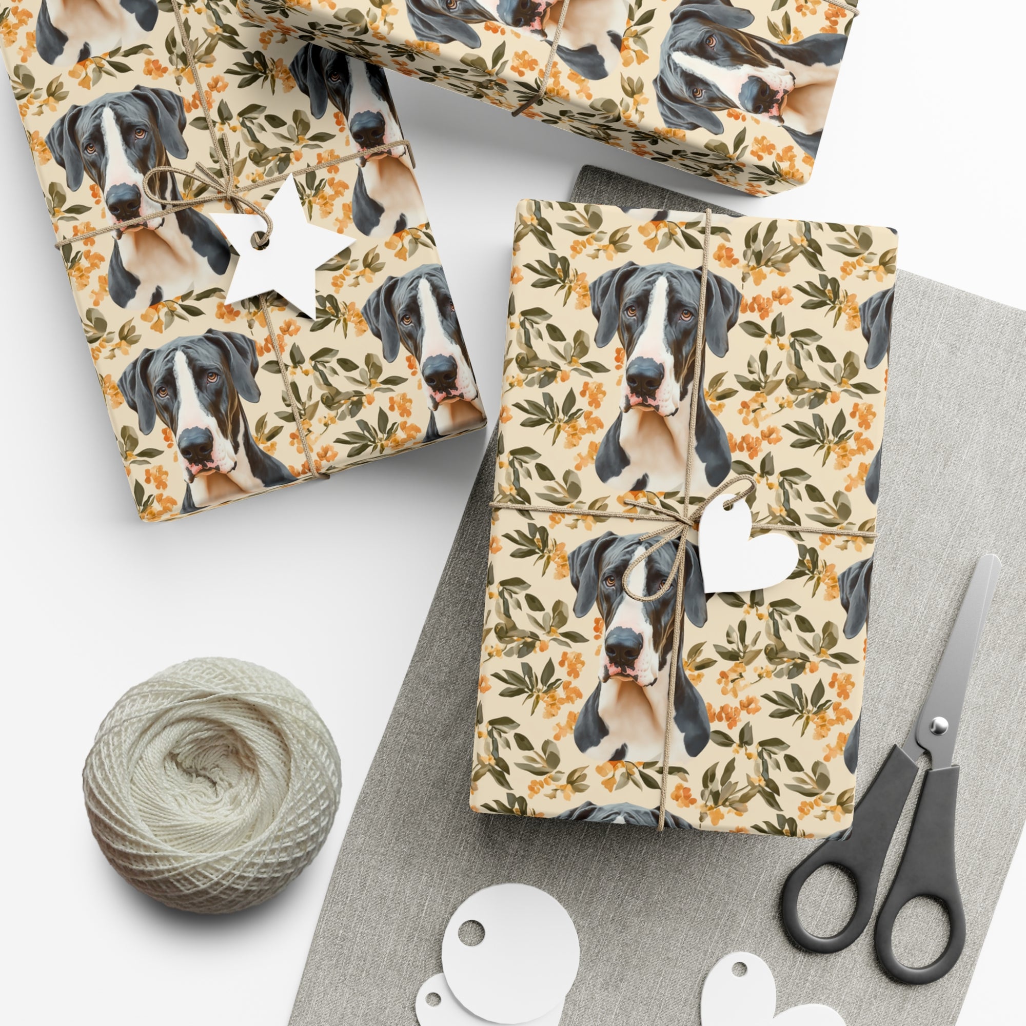 Majestic Great Dane Meadow Gift Wrap Papers