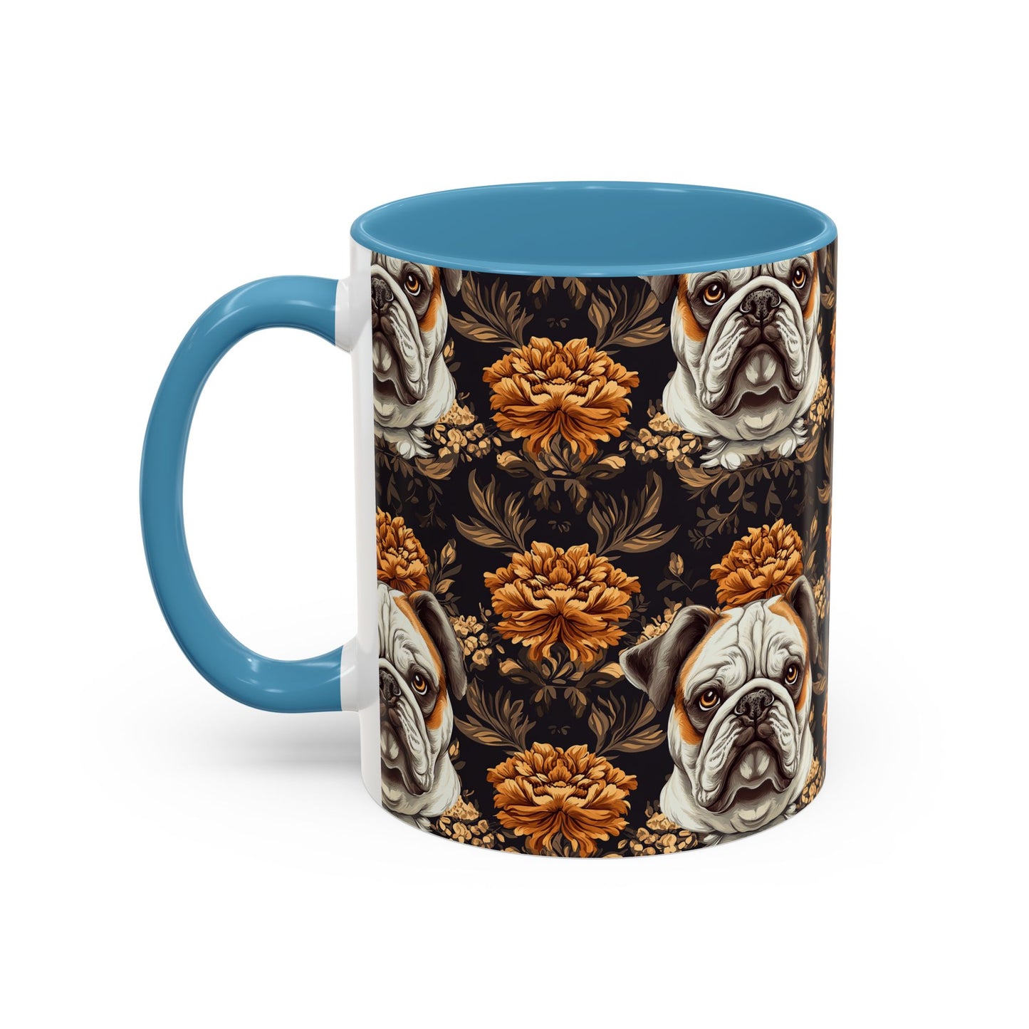 Bloomingly Bulldogistic Bouquet Accent Coffee Mug