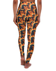 Rottweiler Chic Pawsitivity High Waisted Yoga Leggings