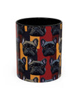 Chic Canine Checkmate - Frenchie Edition Accent Coffee Mug