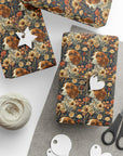 Beagle Blossoms Wrapping Paper