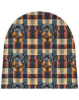 Pawsome Rottweiler Royalty Plaid Baby Beanie