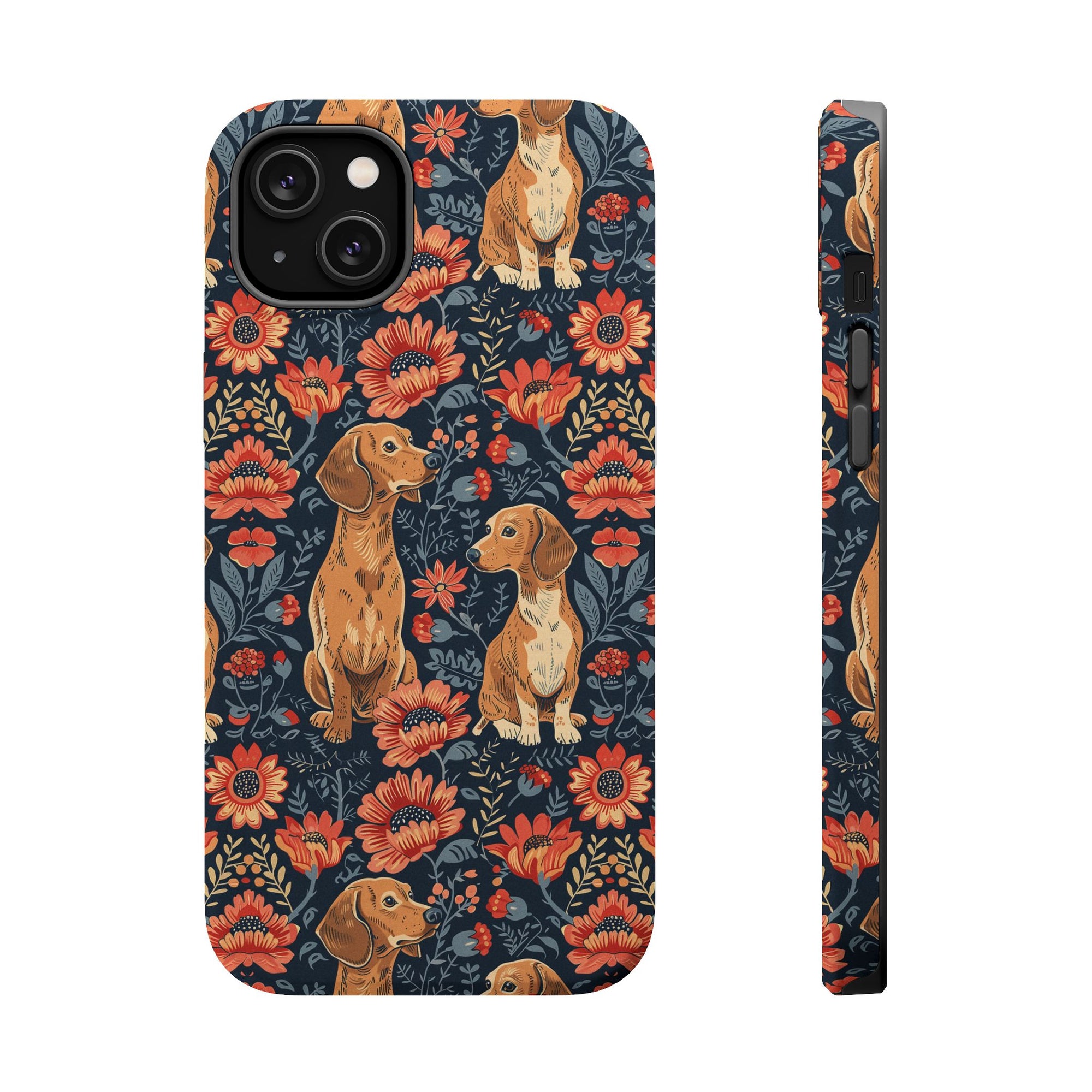 Floral Pawsome Dachsund Delight Magnetic Tough Cases