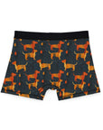 Dapper Dachshund Noir Glow Men's Boxers