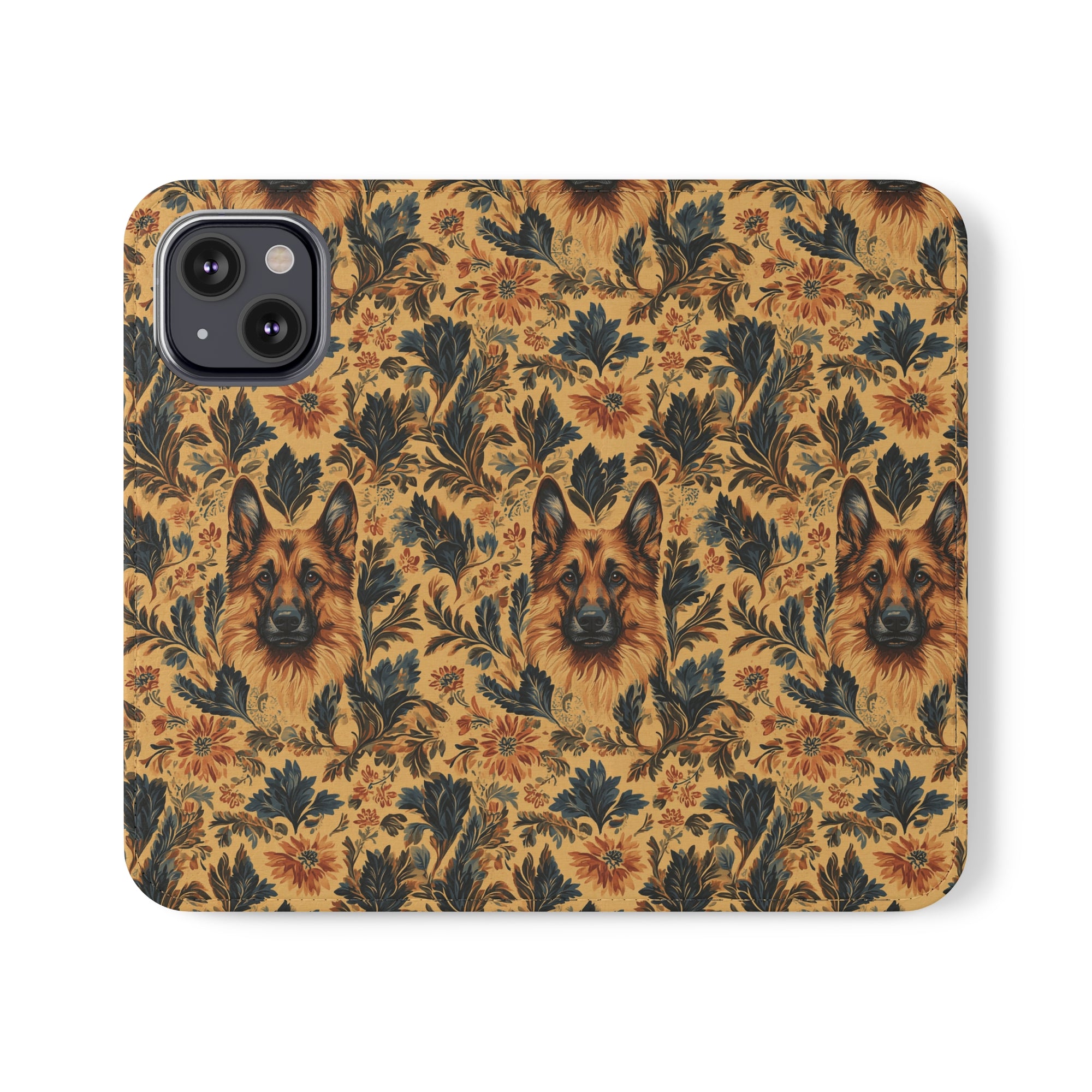 Autumnal German Shepherd Glamour Flip Cases