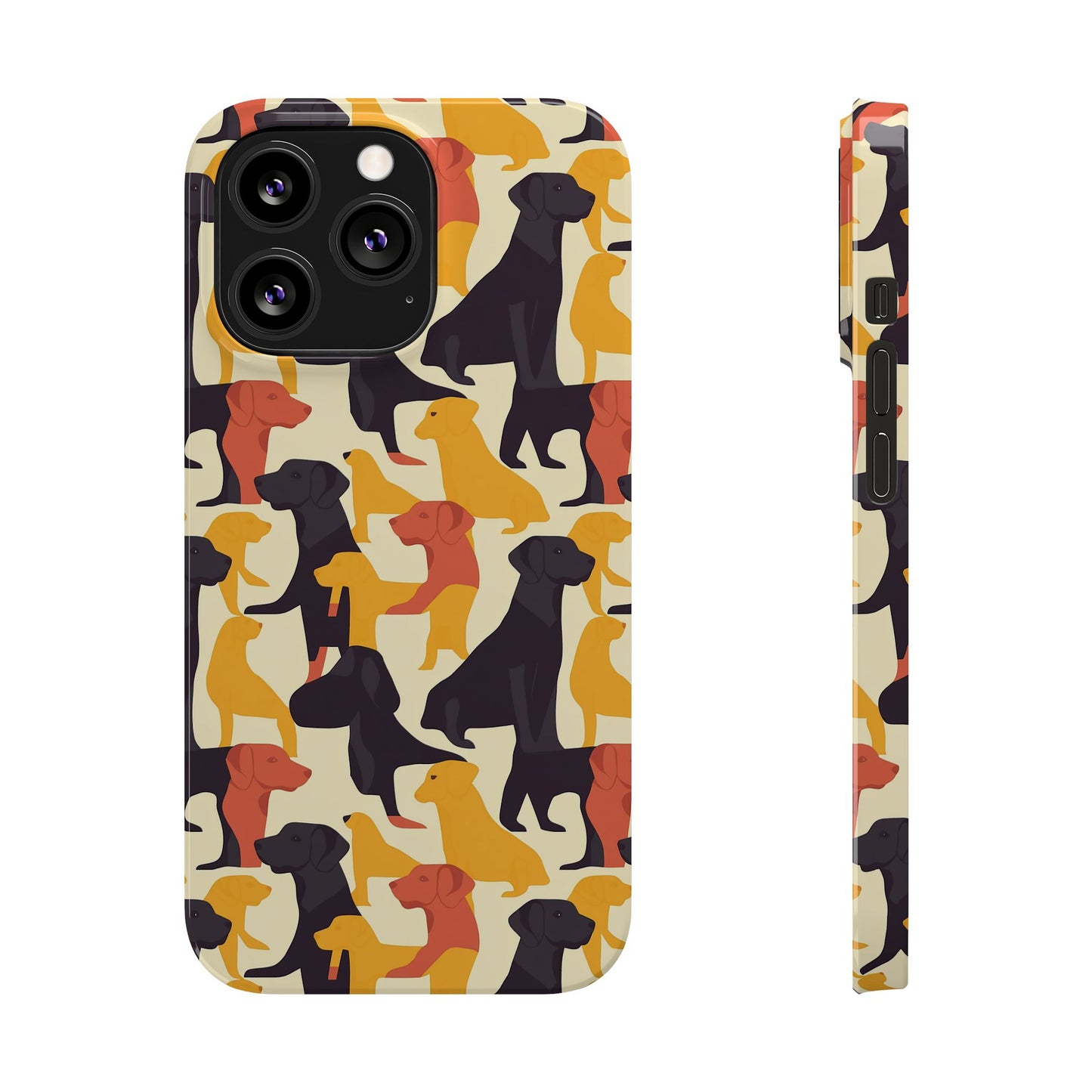 Modern Charm Labrador Chic Slim Phone Cases