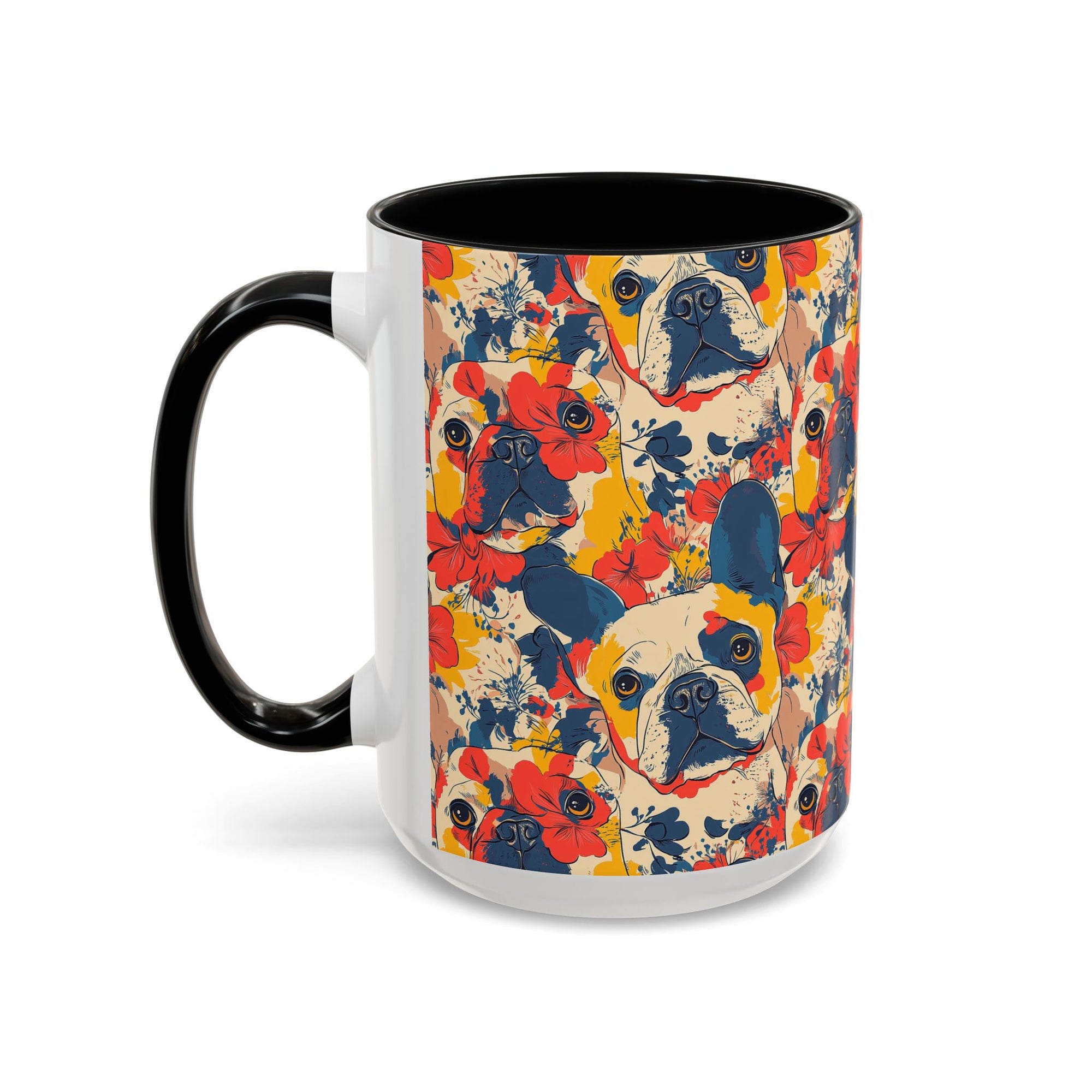 Bloom Pup Frenchietastic Splatter Accent Coffee Mug