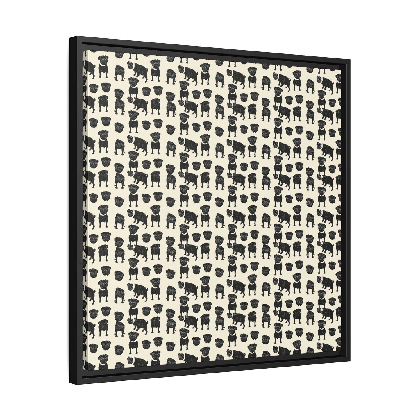 Puggie Pout Perfection Matte Canvas, Framed