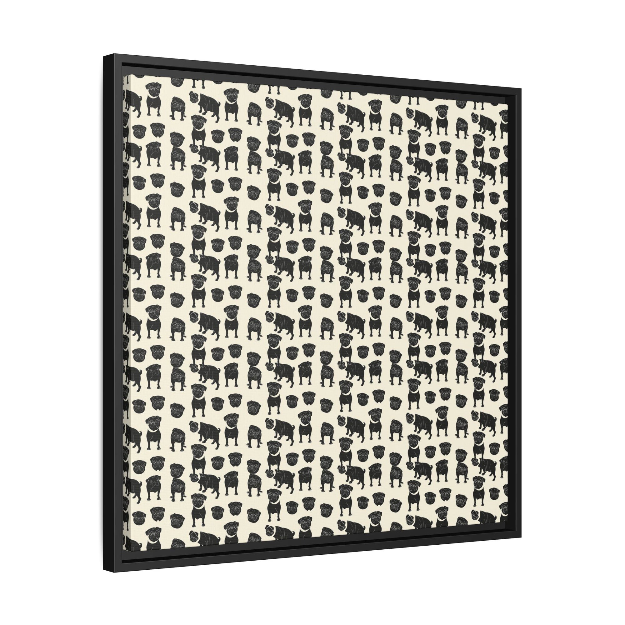 Puggie Pout Perfection Matte Canvas, Framed