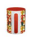 Corgi Chic Popart Pup Accent Coffee Mug