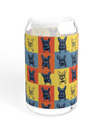 Frenchie Pop Art Pawfection Grid Sipper Glass