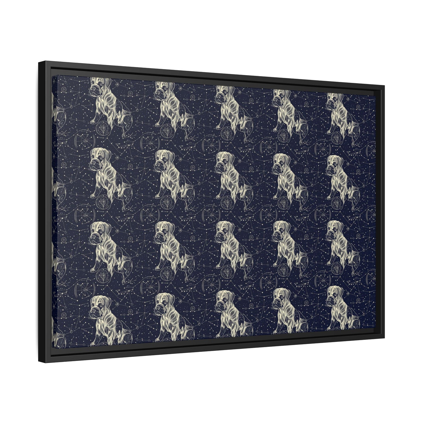 Celestial Boxer Bliss Matte Canvas, Framed