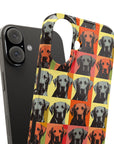 Whimsical Warhol Labrador Slim Phone Cases