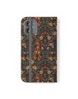 Dapper Dachshund Embroidery Elegance Flip Cases