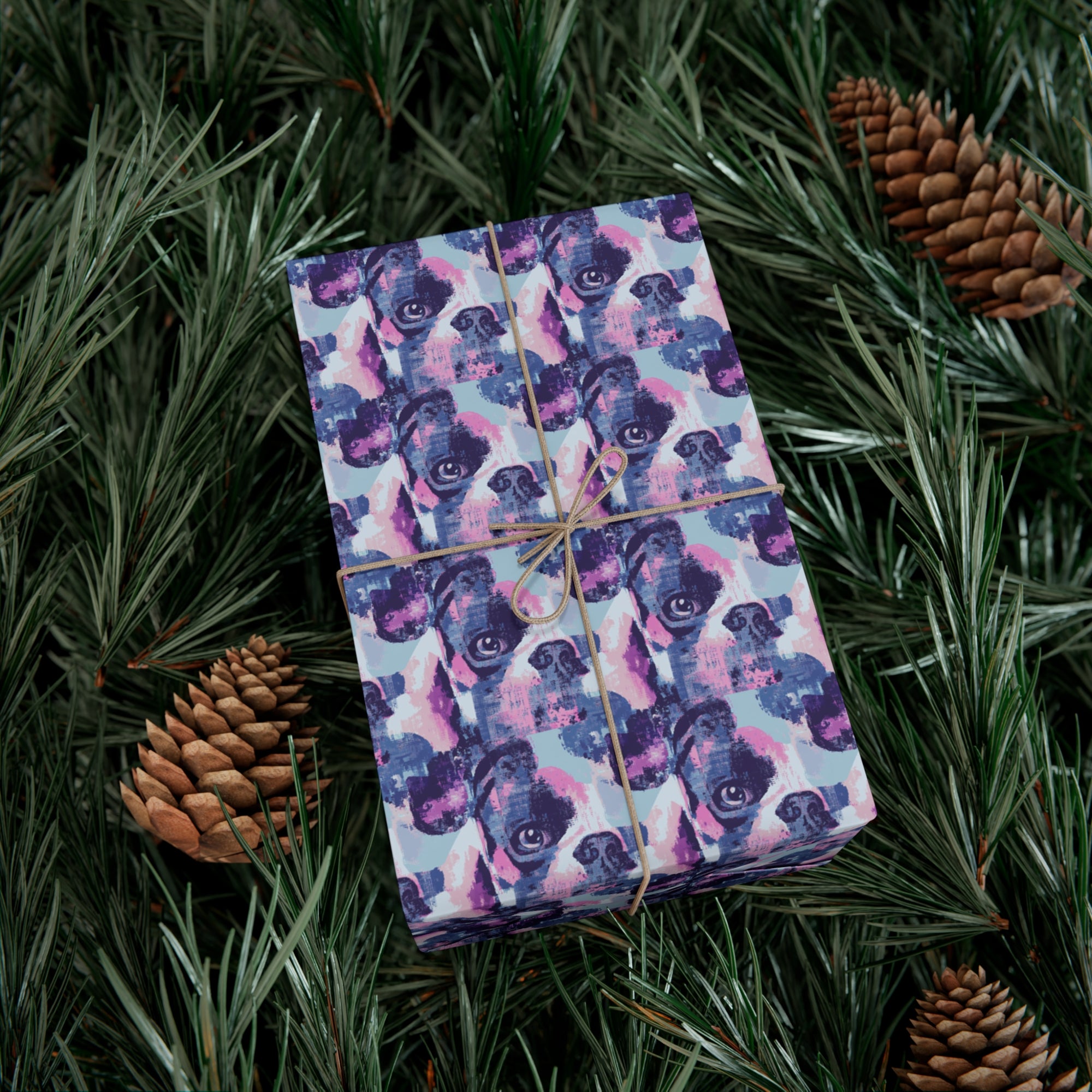 Funky Geometric Boxerista Gift Wrap Papers