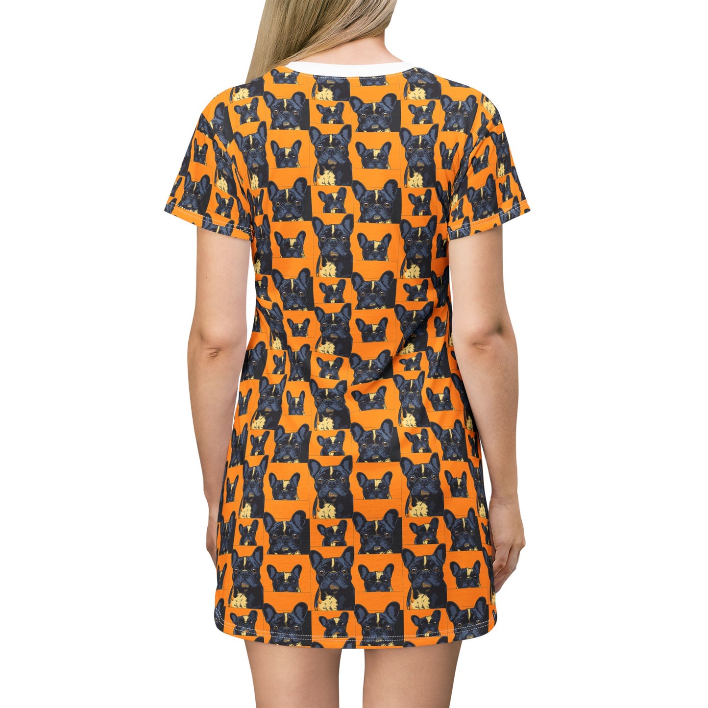 Frenchie Pawsitively Pawsome Peek-a-Boo Perfection T-Shirt Dress